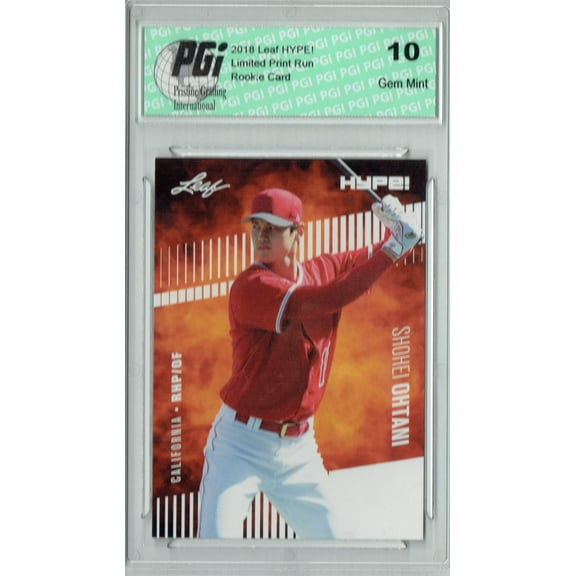 PGI 10 Shohei Ohtani 2018 Leaf HYPE! #10 Just 5000 Ever Made Rookie Card