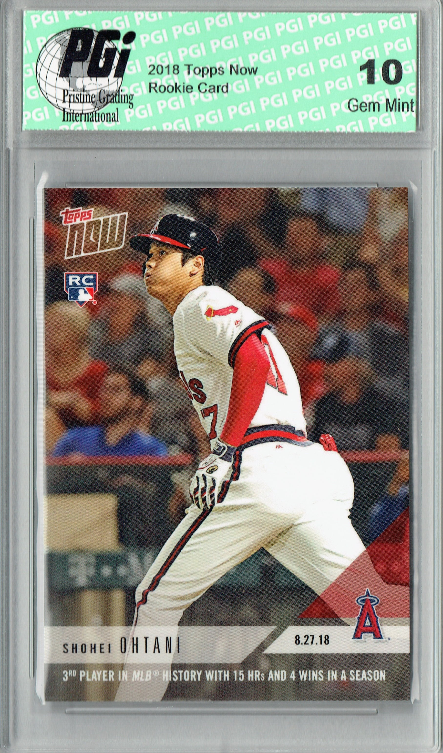 2018 Topps Shohei Ohtani Rookie Card #A-17 - Los Angeles Angels Baseball Card
