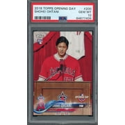 Shohei Ohtani 2018 Topps Opening Day Baseball Rookie Card #200 Graded PSA 10