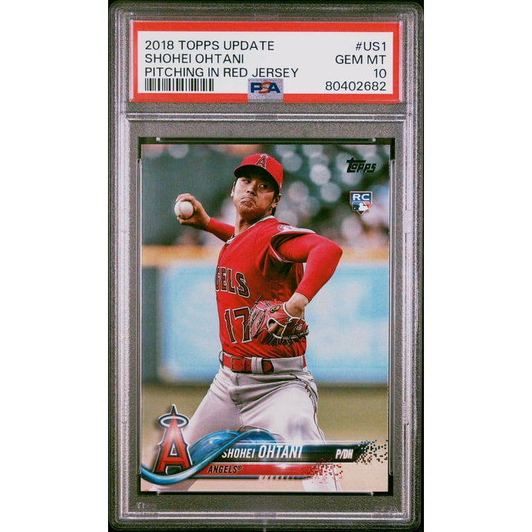 Shohei Ohtani 2018 Topps Update Pitching Rookie Card #US1 PSA 10