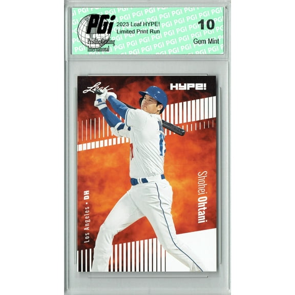 Shohei Ohtani 2023 Leaf HYPE! #135 Only 5000 Made! Rare L.A. Dodgers Card PGI 10