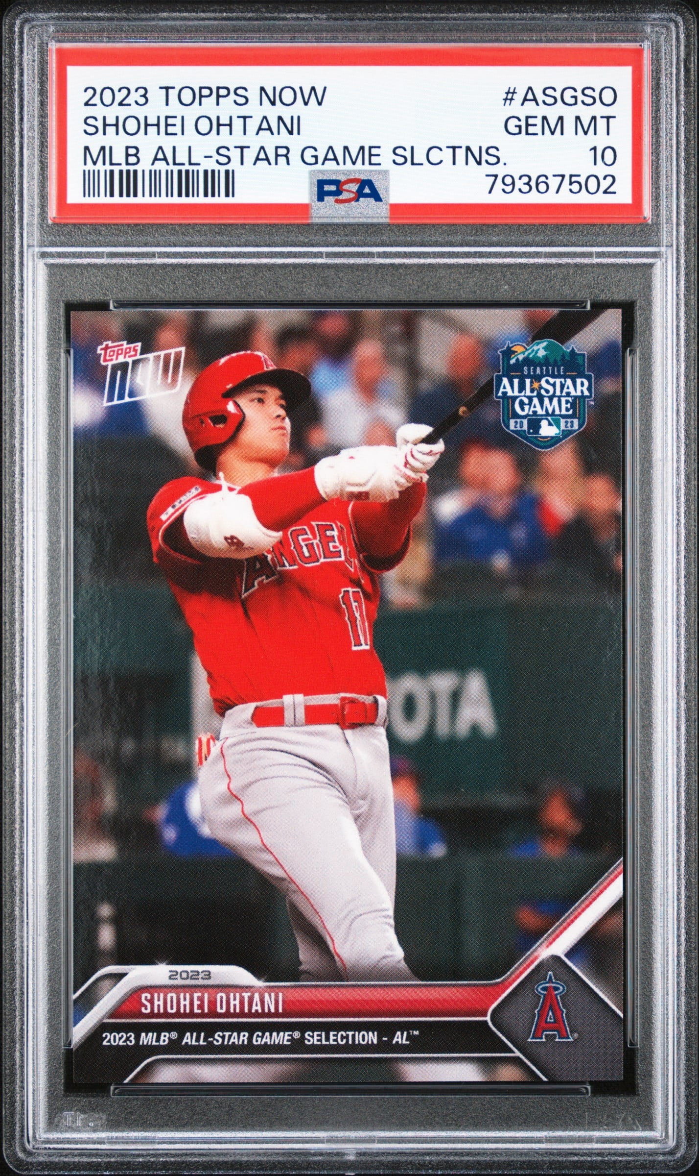 Shohei Ohtani 2023 Topps Now All Star Game Selections #ASGSO PSA 