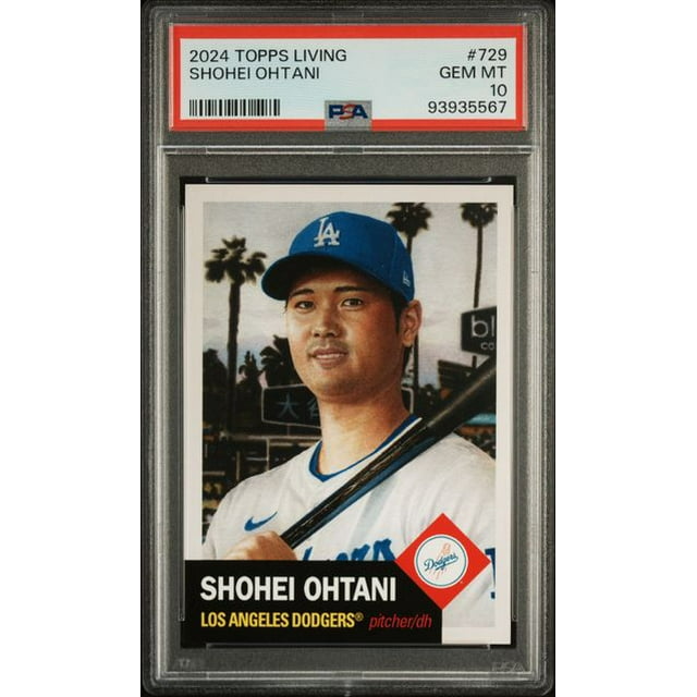 Shohei Ohtani 2024 Topps Living Baseball Card 729 Graded PSA 10
