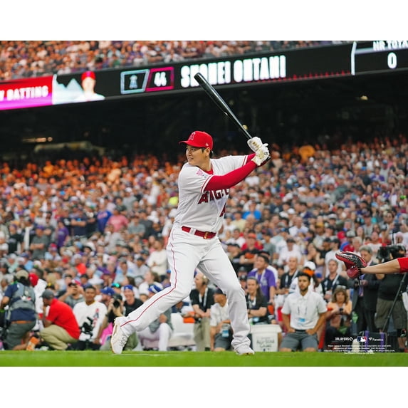 Shohei Ohtani Los Angeles Angels Unsigned 2021 Home Run Derby Hitting Photograph