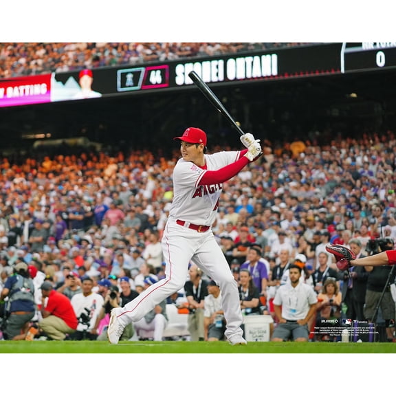 Shohei Ohtani Los Angeles Angels Unsigned 2021 Home Run Derby Hitting Photograph