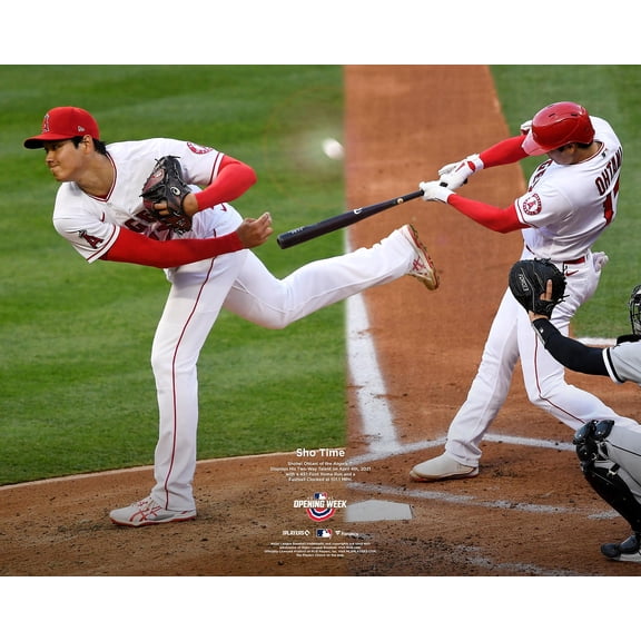 Shohei Ohtani Los Angeles Angels Unsigned 2021 Opening Week Collage