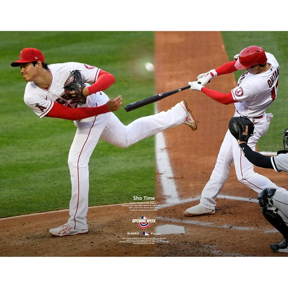 Shohei Ohtani Los Angeles Angels Unsigned 2021 Opening Week Collage Photograph