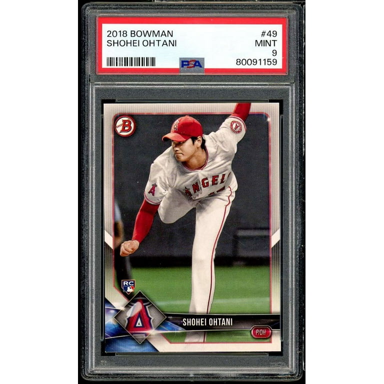 大谷翔平 2018 Topps Bowman Rookie # 49 2018 Bowman Shohei Ohtani #49 GEM MT Rookie Card RC Mint PSA
