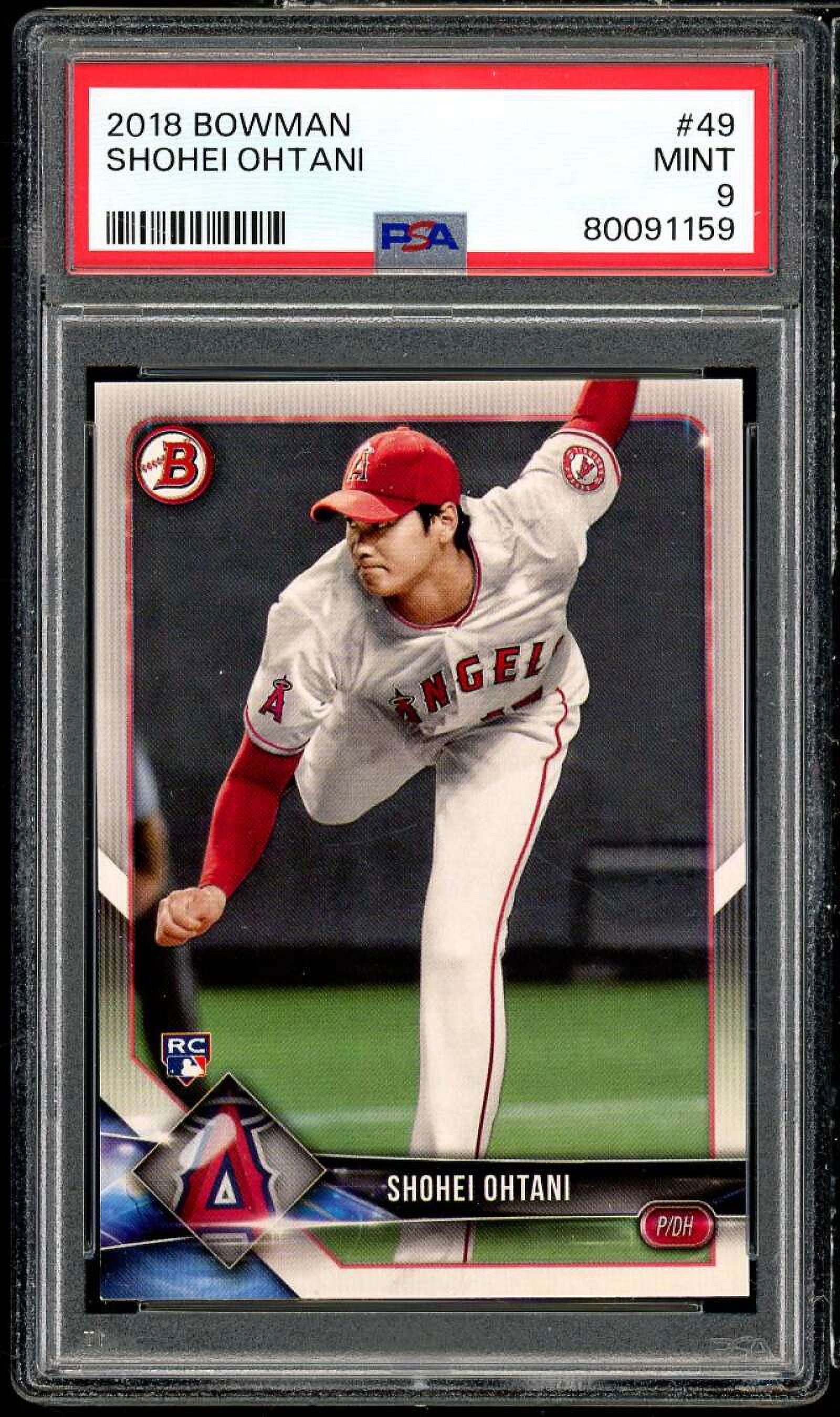 Shohei Ohtani Rookie Card 2018 Bowman #49 PSA 9