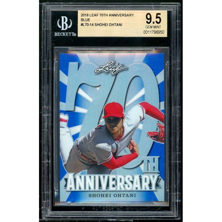 Shohei Ohtani Rookie Card 2018 Leaf Anniversary Blue #70-14 BGS 