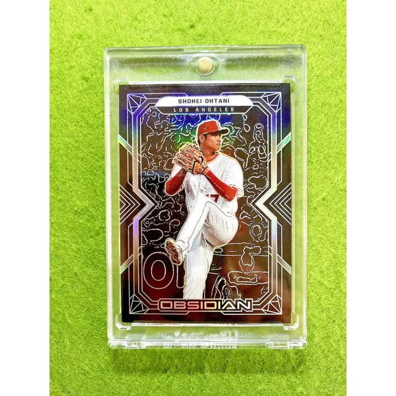Shohei Ohtani SILVER PRIZM OBSIDIAN REFRACTOR CARD 2022 SHOHEI OHTANI LA Angels