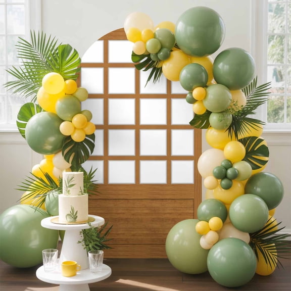 Shoji Screen Arch Backdrop Cover, 4FT, Japanese Style Light Oak Wood Texture Spandex Arch Covers Double-Sided Backdrop for Wedding Birthday Party Photo Background Decoration