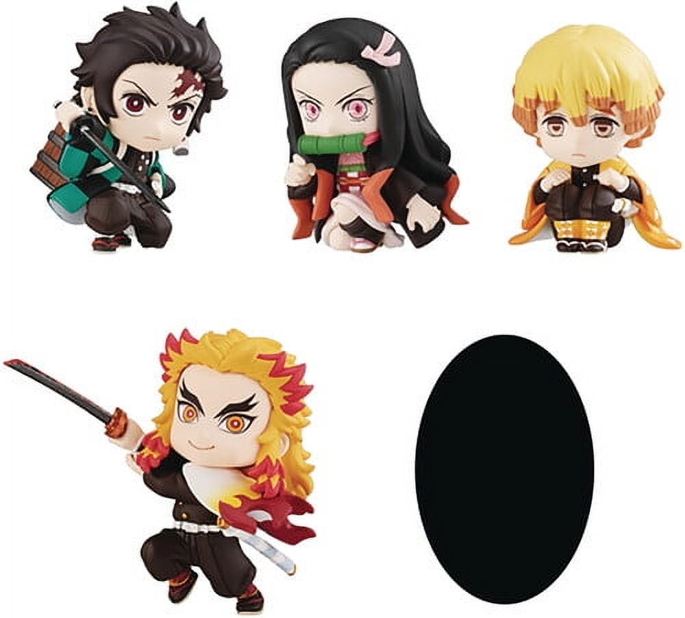 BANDAI Demon Slayer: Kimetsu No Yaiba Adverge Motion Vol. 4 - Figuras Chibi Con Poses Dinámicas, Set De 5 Personajes