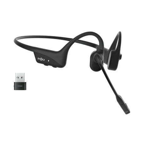 Shokz - OpenComm 2 UC USB-A Bluetooth Bone Conduction Headset - Black