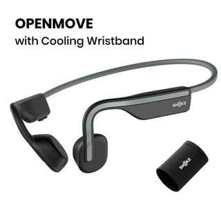 Shokz OpenRun Bone Conduction Waterproof Bluetooth Headphones for Sports  with Cooling Wristband (Formerly Aeropex), Red