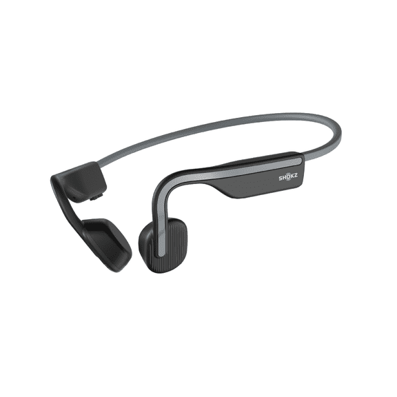 Shokz OpenMove Bone Conduction Wireless Bluetooth Headphones for Sports with Cooling Wristband (Grey)