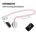 thumbnail image 1 of Shokz OpenMove Bone Conduction Bluetooth Headphones for Sports with Cooling Wristband ,Pink, 1 of 7