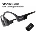 thumbnail image 1 of SHOKZ OpenRun Mini Bone Conduction Waterproof Bluetooth Headphones for Sports with Cooling Wristband (Black, Mini), 1 of 7