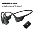 thumbnail image 1 of Shokz OpenRun Pro Premium Bone Conduction Open Ear Bluetooth Headphones for Sports with Cooling Wristband (Black), 1 of 8