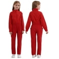 thumbnail image 1 of Sholeno Big Girls Stand Collar Jumpsuit with Pockets Mechanic Boiler Suit One Piece Romper Coverall Dungarees Red 16, 1 of 7