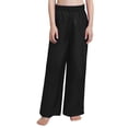 thumbnail image 1 of Sholeno Boys Girls Praise Dance Palazzo Pants Church Worship Satin Wide Leg Trousers Liturgical Bottoms Black 12, 1 of 7