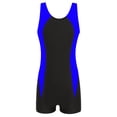 thumbnail image 1 of Sholeno Girls Athletic One Piece Swimsuit Racer Back Swminwear Boyleg Competitive Bathing Suit Royal Blue 6, 1 of 5