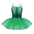 thumbnail image 1 of Sholeno Girls Shiny Fishs Cales Printed Leotard Dress Ballet Dance Dress Mermaid Princess Costume Green 4, 1 of 7