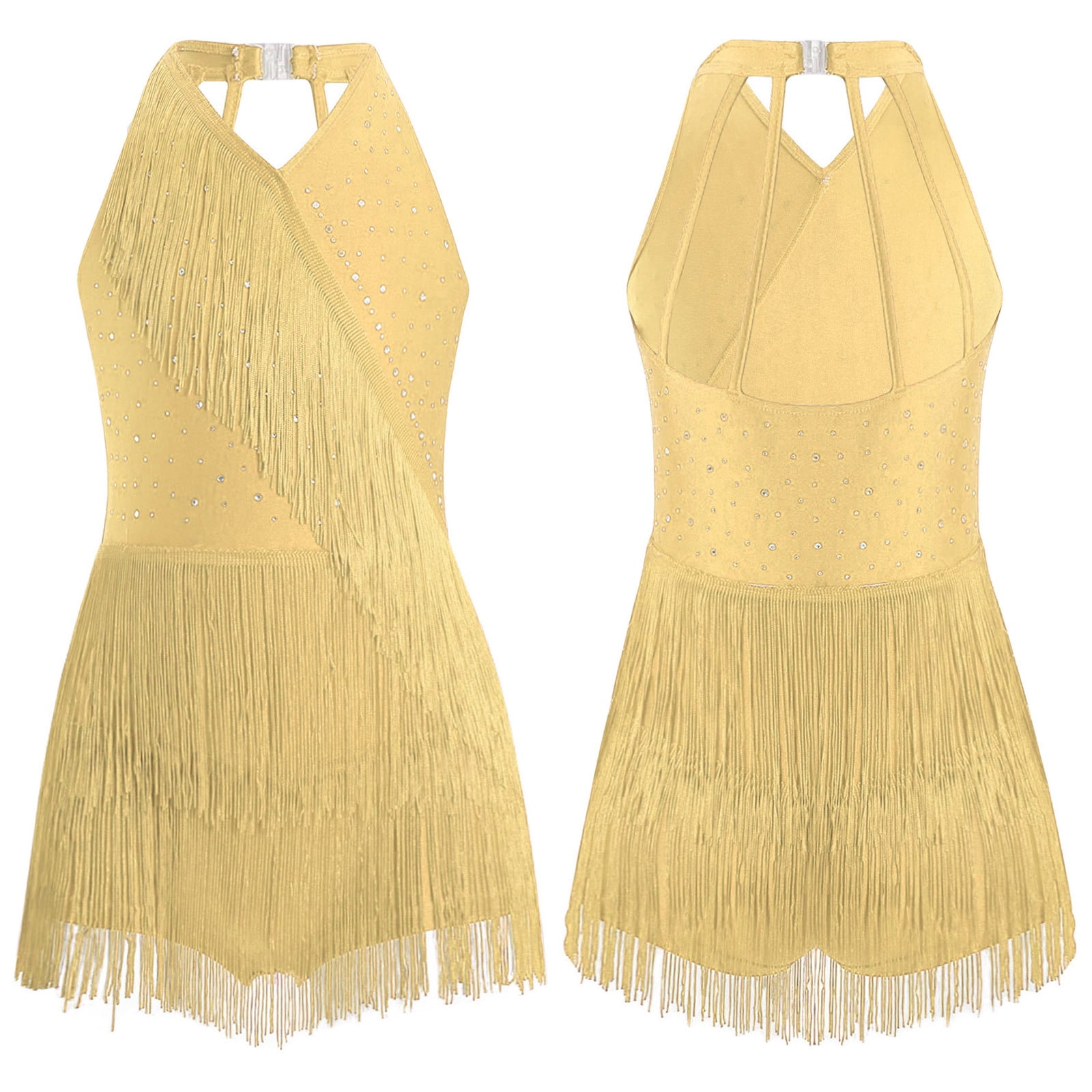 Costume Danse Ballroom Femme – Body Mini Robe Rumba – Justaucorps Scène Club