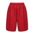 thumbnail image 1 of Sholeno Kids Boys Basketball Football Athletic Shorts Workout Running Booty Bottoms Summer Beach Red 18, 1 of 5
