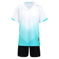 thumbnail image 1 of Sholeno Kids Boys Jerseys Shirts and Shorts Set Basketball Football Exercise Sportswear White S, 1 of 7