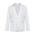 thumbnail image 1 of Sholeno Kids Boys Long Sleeve Formal Suit Blazer Coat One-Button Gentleman Suit Jacket Outerwear for White 14, 1 of 7