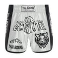 thumbnail image 1 of Sholeno Kids Boys Stylish Printed Boxer Shorts Mid Waist Elastic Waistband Boxing Wrestling Training White M/150, 1 of 7