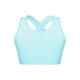 thumbnail image 1 of Sholeno Kids Girls Athletic Crop Tank Tops Racer Back Sleeveless Dance Gym Yoga Training Sports Bra Light Blue 16, 1 of 4
