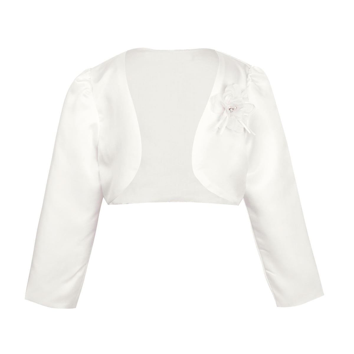 Sholeno Kids Girls Long Sleeve Bolero Shrug Cardigan Formal Jacket Wedding  Pageant Dress Cover Up Ivory 12-18 Months - Walmart.com