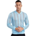 thumbnail image 1 of Sholeno Men's Full Zip UPF 50+ Sun Protection Rash Guard Shirt Light Long Sleeves Jacket for Hiking Sky Blue XXL, 1 of 8