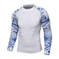 thumbnail image 1 of Sholeno Men's Long Sleeves Rash Guard Sun Protection Quick Dry Water Sports Compression Swim Shirts Type A M, 1 of 2