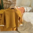 thumbnail image 1 of ShomPort 1-10 Years Boys Girls Children T-Shirts Stand Neck Long Sleeve Comfort Tops Fall Winter Thermal Blouses for Infant, 1 of 2
