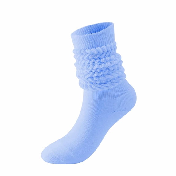 ShomPort 3 Pairs Scrunch Socks Cotton Knit Boot Socks Soft Long Socks Winter Slouch Socks for Women