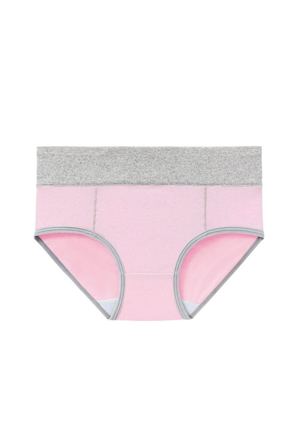 4 Pack Cotton Panties for Women Plus Size Comfortable Underwear Color Block Hipster Briefs M-5X