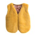 thumbnail image 1 of ShomPort Baby Boys Girls Plush Vest Winter Fall Waistcoat Sleeveless Sherpa Jacket Infant Fashion Outwear, 1 of 5
