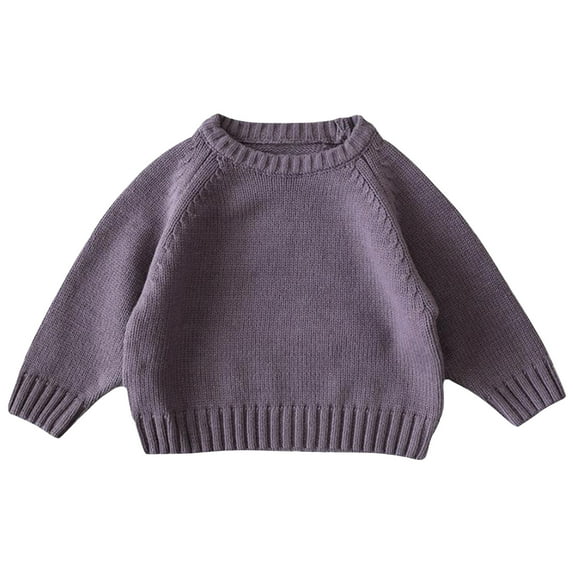 ShomPort Baby Sweater Long Sleeve Crewneck Knit Pullover Sweater Kids Fall Winter Warm Tops Sweatshirt