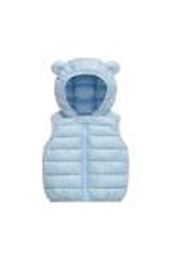 Baby Toddler Kids Boys Girls Padded Vest Cute Hooded Waistcoat Sleeveless Winter Jacket