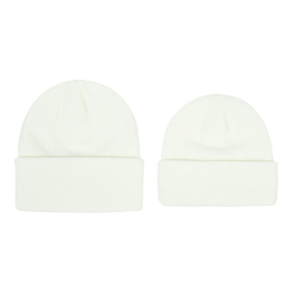 ShomPort Beanies for Boys Girls Lightweight Rolled Cuff Cotton Soft Solid Color Caps Fall Winter Thermal Daily Ski Hats