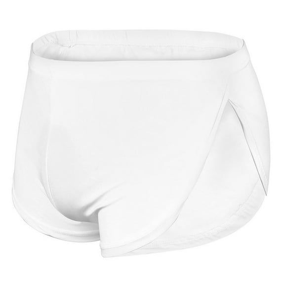 ShomPort Boxer Briefs for Mens Seamless Solid Color Supportive Split Sides Casual Smoothing Sleeping Underwear