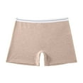 thumbnail image 1 of ShomPort Boy Short Panties for Womens Full Coverage Hip Lift Stretch Briefs Mid-Rise Waisted Athletic Underpants, 1 of 2