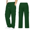 thumbnail image 1 of ShomPort Boys Cargo Pants Elastic Waist Drawstring Straight Leg Cargo Sweatpants with Pockets Casual Kids Uniform Pant, 1 of 8
