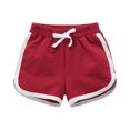 thumbnail image 1 of ShomPort Boys Girls Cotton Shorts Summer Drawstring Elastic Waist Comfy Shorts Workout Running Athletic Shorts 2-15Y, 1 of 6