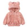 ShomPort Boys Girls Fleece Jacket Hooded Warm Long Sleeve Winter Coats Full Zip Sweatshirt Outwear for Kids & Toddlers