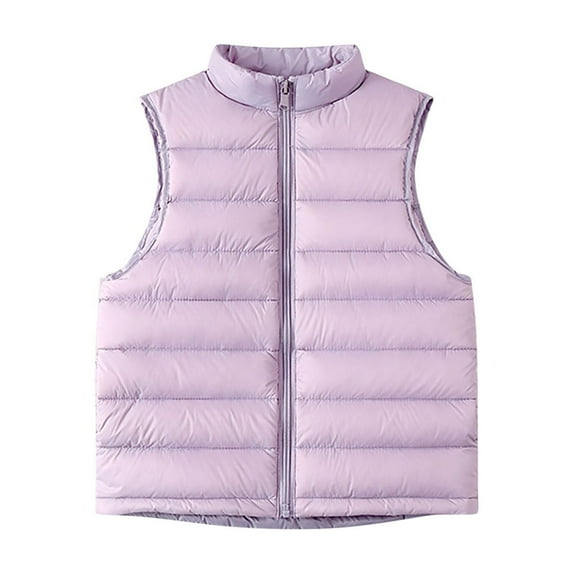 ShomPort Boys Girls Packable Puffer Vest Winter Warm Lightweight Full Zip Sleeveless Jacket 4-16Years