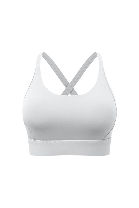 Bras for Womens Crisscross Back Lightweight Strappy Quick-Dy Elastic Breathable Running Athletic Comfort Underwear
